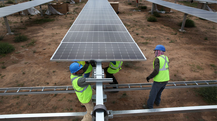 Planta fotovoltaica de Santiago en el estado de San Luis Potosí (México).