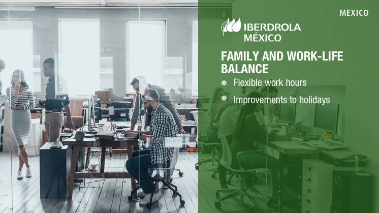 Iberdrola promotes the work-life balance in all group companies.