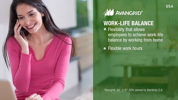 Iberdrola promotes the work-life balance in all group companies.