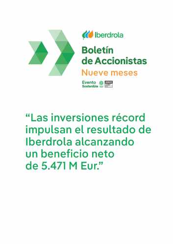 Boletín de accionistas Nueve meses 2024