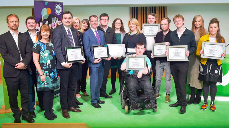 Participants in the ScottishPower programme Breaking Barriers.