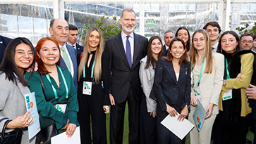 Ignacio Galán junto a su majestad el rey Felipe VI