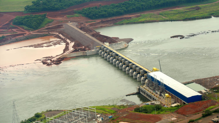 Usina hidrelétrica Baixo Iguaçu (Brasil).