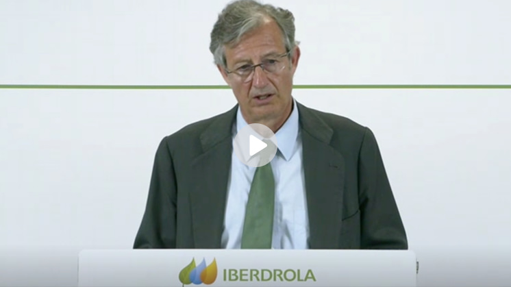 Mr. José Sainz Armada, Chief Financial, Control & Resources Officer, during the virtual shareholders meeting. Click to see the video. External link, opens in new window.