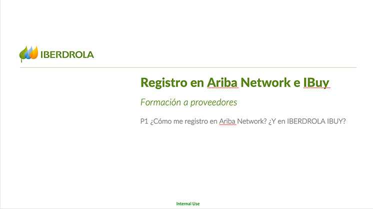 Registro Ariba IBUY