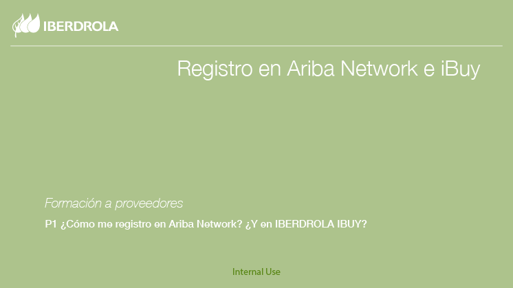 Registro Ariba IBUY