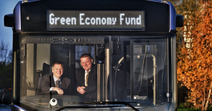 Ônibus elétrico financiado pela SP Energy Networks.