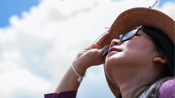 Excessive solar radiation can have harmful effects on human health, especially skin and eyes.