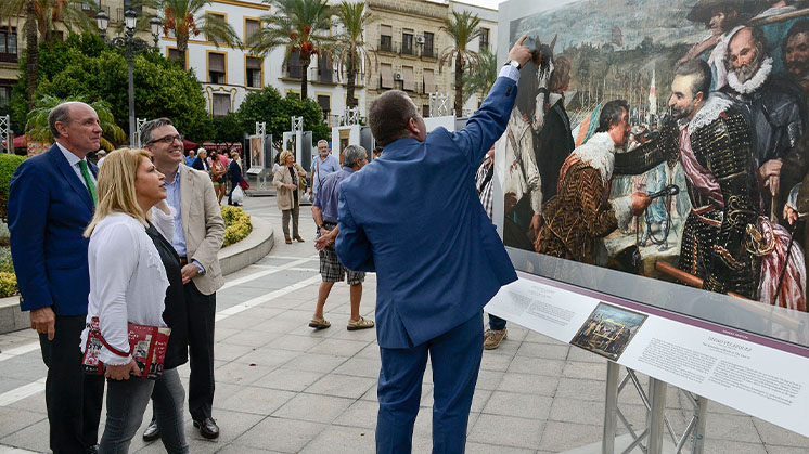 A exposicao O Museu do Prado nas ruas em Jerez de la Frontera, Cádiz.