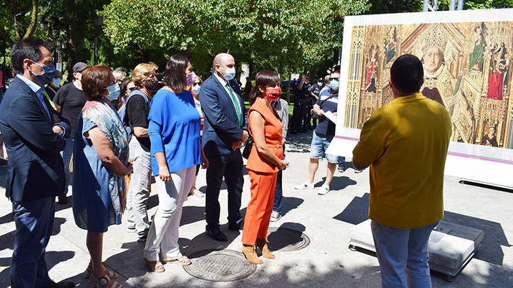 Exhibition The Museo del Prado in the streets in Puertollano, Ciudad Real.