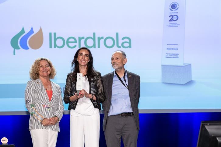 A Iberdrola foi reconhecida pelo Pacto Global das Nações Unidas na Espanha por seu forte compromisso com a sustentabilidade por meio da iniciativa 