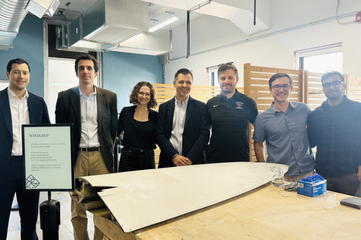 El equipo de WindLoop se alía con Iberdrola en Estados Unidos para el reciclaje de palas