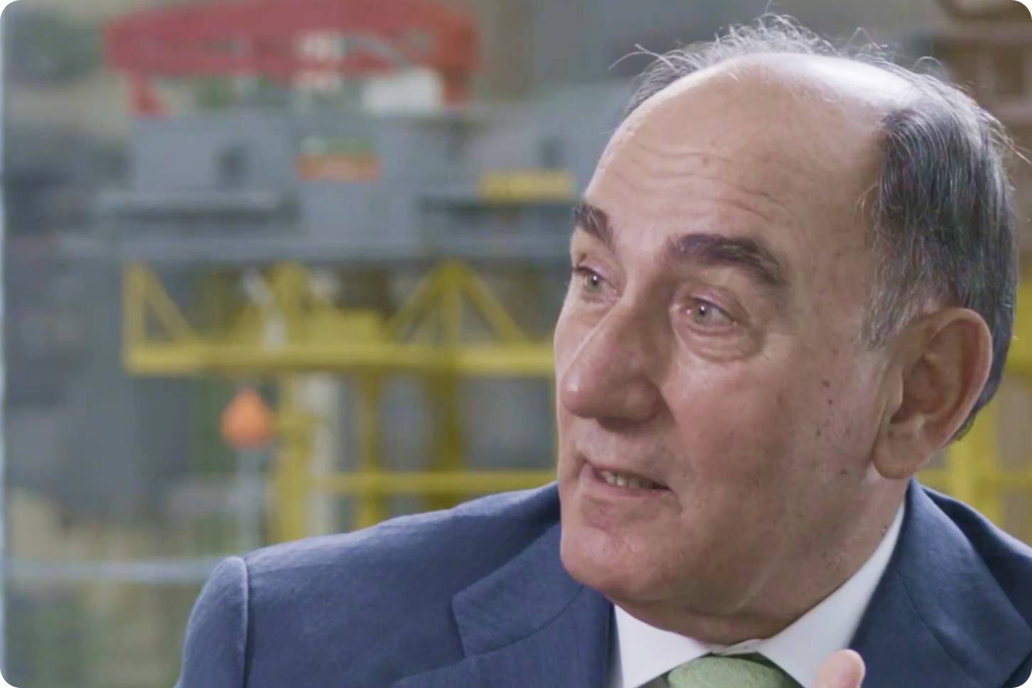 Ignacio Galán during the interview in the Morgan Stanley Research Exceptional leaders / Exceptional ideas series.