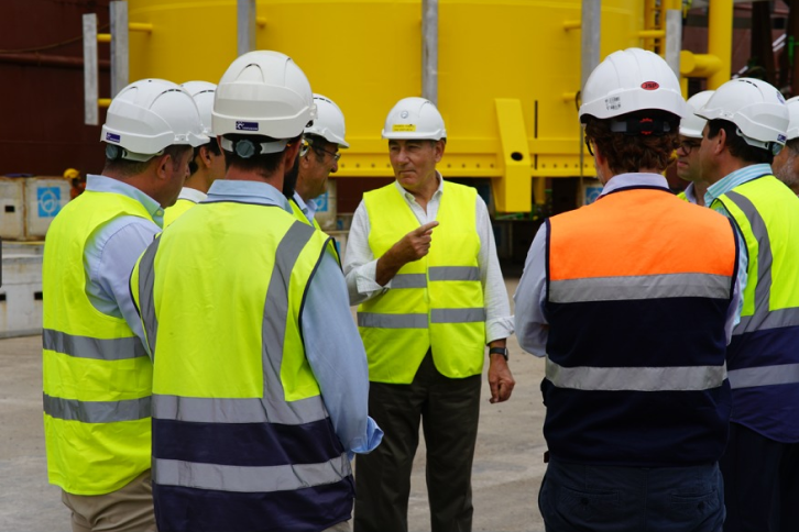 Ignacio Galán visita instalações da Windar Renovables