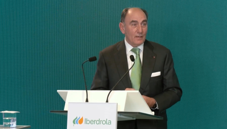 Ignacio Galán habla en la gala de los premios de proveedores del año de Iberdrola.