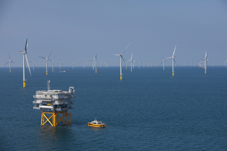 The 389 MW plant was commissioned in 2014 with 108 wind turbines in the Irish Sea