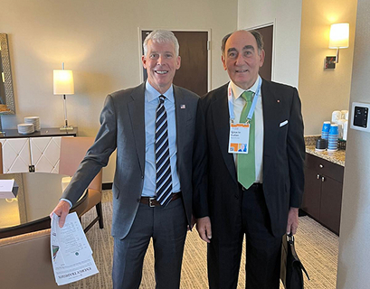 Ignacio Galán y Chris Wright