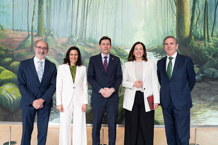 The meeting was held in the Iberdrola Tower in Bilbao.
