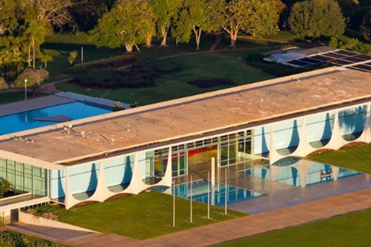 Palácio da Alvorada, residência oficial do presidente da República Federativa do Brasil.