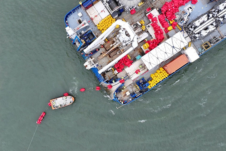 ScottishPower Renewables completa la instalación del primer tramo de cable de exportación del parque eólico marino East Anglia THREE
