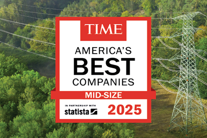 A Avangrid foi reconhecida pelo segundo ano consecutivo na lista da TIME 2025 das melhores empresas de médio porte dos Estados Unidos