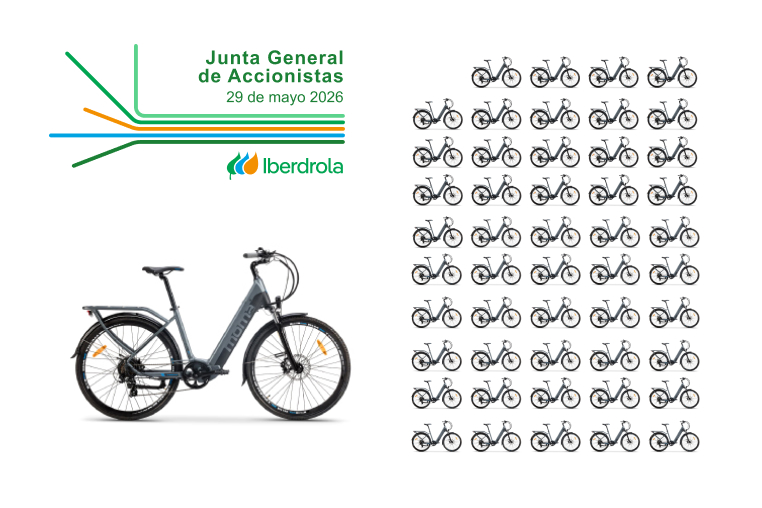 Bicicleta eléctrica sorteada en la Junta General de Accionistas 2026