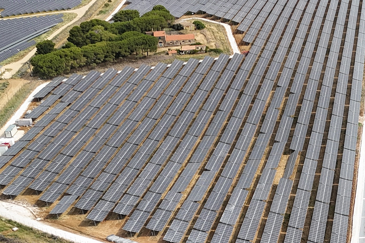 Montalto di Castro solar power plant, in Lazio.