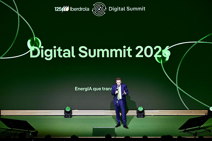Pedro Azagra, CEO of Iberdrola, during his speech at the Digital Summit 2026