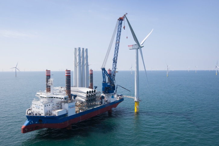 Example of monopile foundations in Iberdrola's West of Duddon Sands (WODS) wind farm in the United Kingdom.