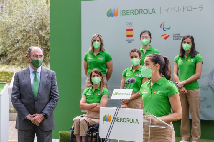 Iberdrola chairman Ignacio Galán welcomed 11 Olympic athletes.