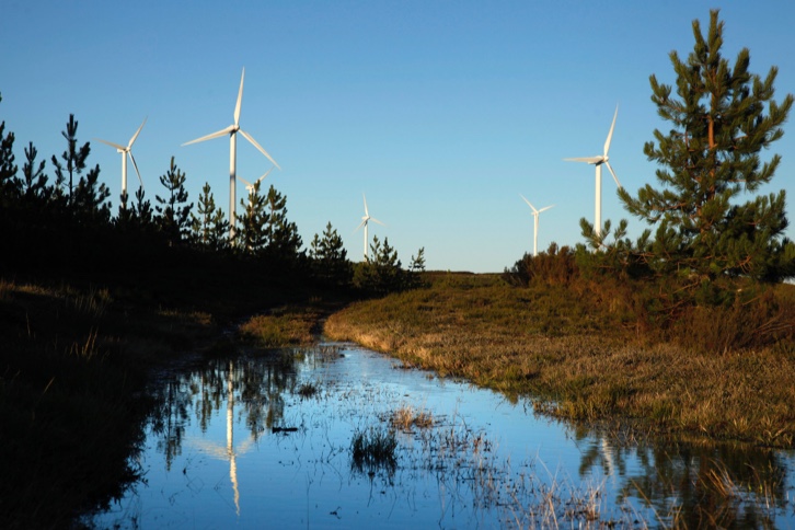 Pena da Cruz wind farm, Serra do Burgo (Ourense).