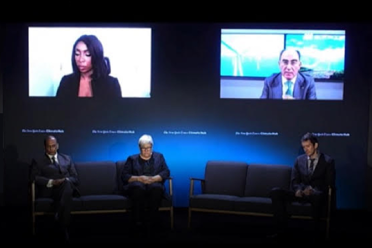 Ignacio Galán during his speech.