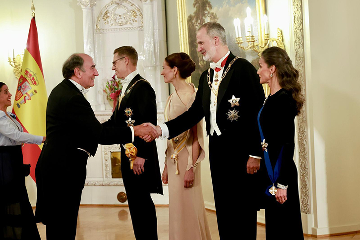 Galán, invitado a la cena de gala con los Reyes de España en su viaje de Estado a Finlandia