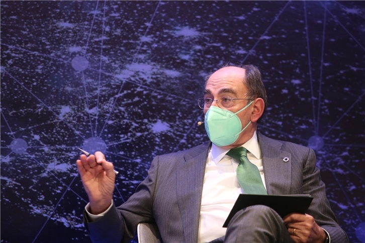 Ignacio Galán, presidente de Iberdrola, durante una reciente intervención pública