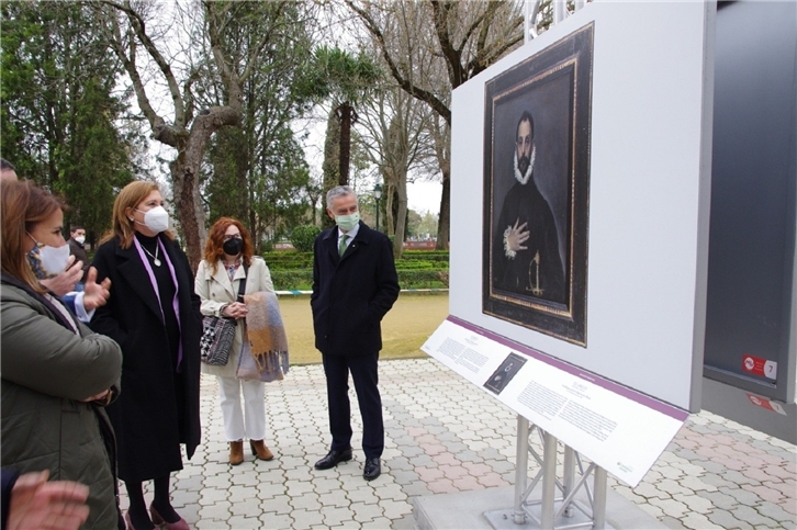 De izquierda a derecha, Tita García Élez, alcaldesa de Talavera de la Reina; Rosa Ana Rodríguez Pérez, consejera de Educación, Cultura y Deportes; Ana Moreno, coordinadora general de Educación del Museo del Prado, y Fernando García Sánchez, presidente de la Fundación Iberdrola