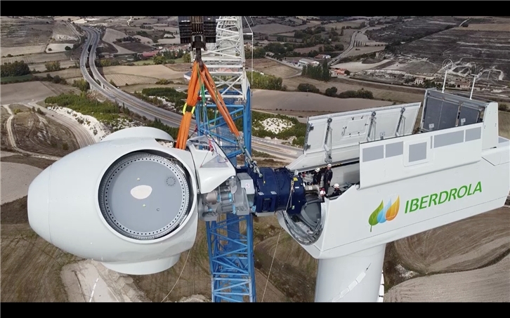 Instalación del primer aerogenerador terrestre más potente de España I - Burgos, Castilla y León