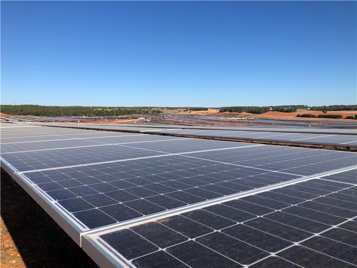 Planta fotovoltaica de Romeral, que Iberdrola desarrolla actualmente en la provincia de Cuenca. La compañía avanza también en la planta Olmedilla, también en Cuenca, y Barcience, en Toledo. Las tres instalaciones suman una capacidad de 150 MW