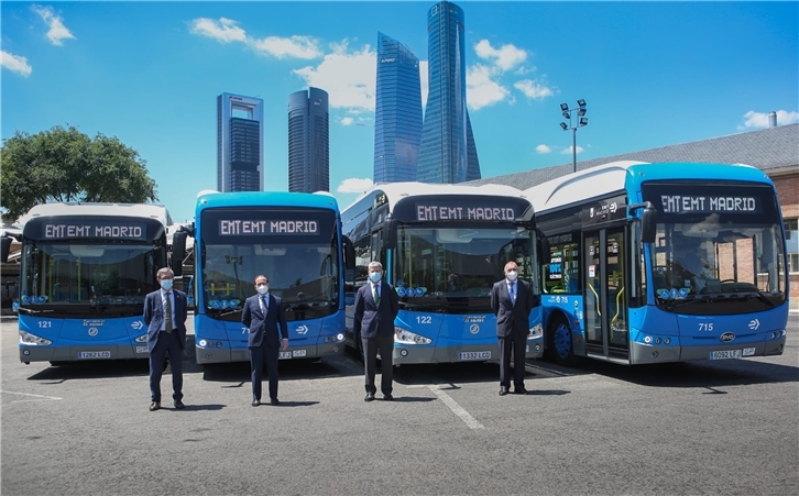 La EMT e i-DE suscriben un acuerdo para electrificar la red de autobuses de Madrid
