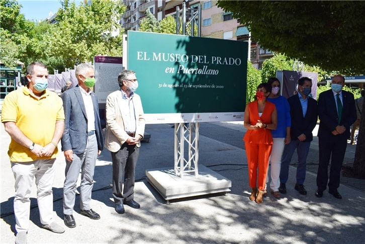 Inauguración de la exposición ‘El Museo del Prado en las calles’ en Puertollano (Ciudad Real).