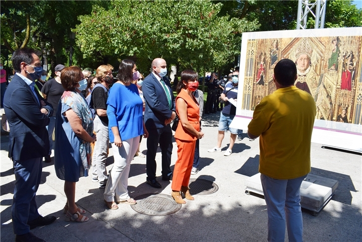 Inauguración de la exposición ‘El Museo del Prado en las calles’ en Puertollano (Ciudad Real).