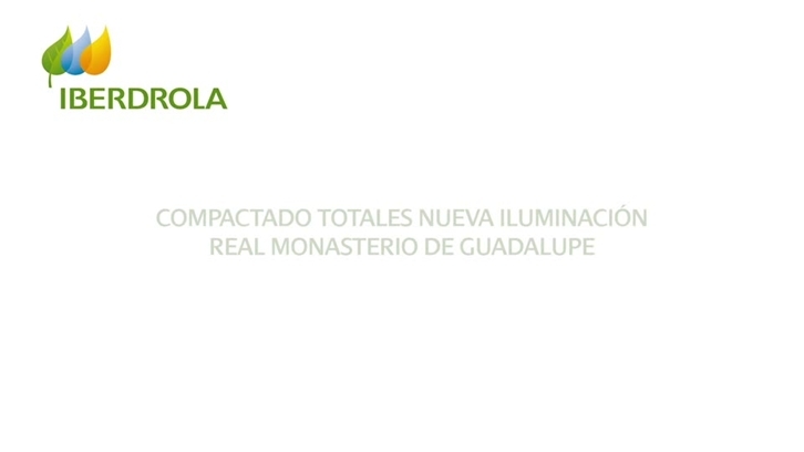 Totales con intervención del Presidente de Iberdrola, el Presidente de la Fundación Iberdrola España, el arquitecto responsable del proyecto y el hermano guardián Del Real Monasterio de Guadalupe