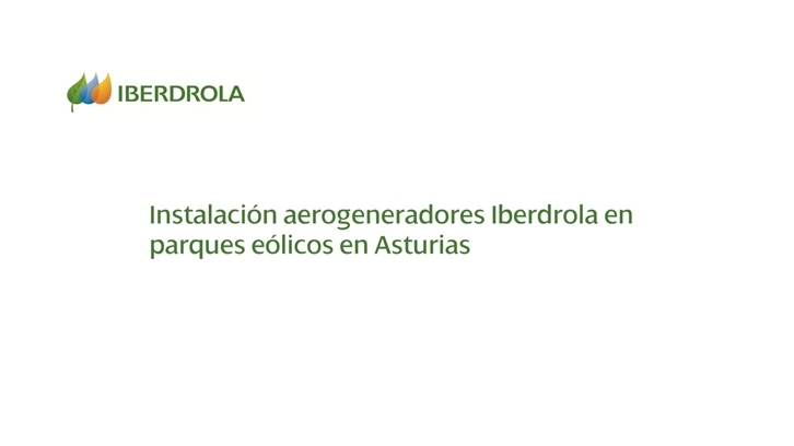Compactado imágenes subida de materiales e izado de palas en parques eólicos de Iberdrola en Asturias