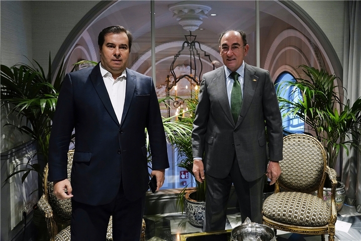 Ignacio Galán y Rodrigo Maia, esta mañana en Madrid