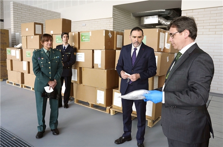 Donación de material sanitario al Ministerio del Interior