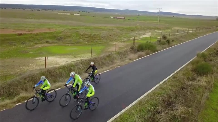 Imágenes recursos recorrido bicis por España