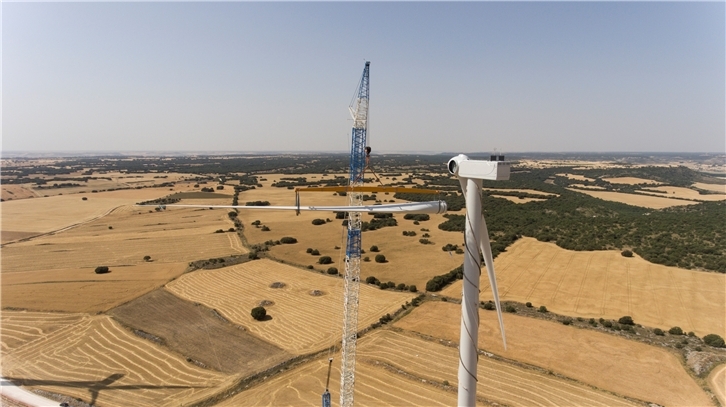 Parque eólico Ballestas Casetona - Montaje de aerogenerador