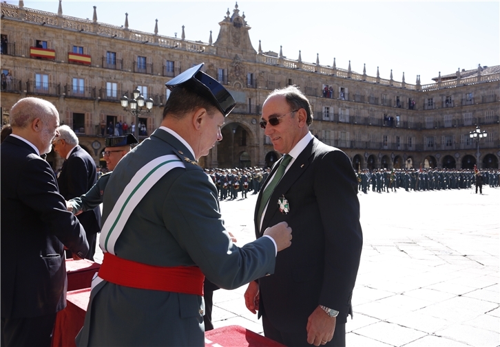 Ignacio Galán, el presidente del grupo Iberdrola, durante el acto de imposición de la medalla.