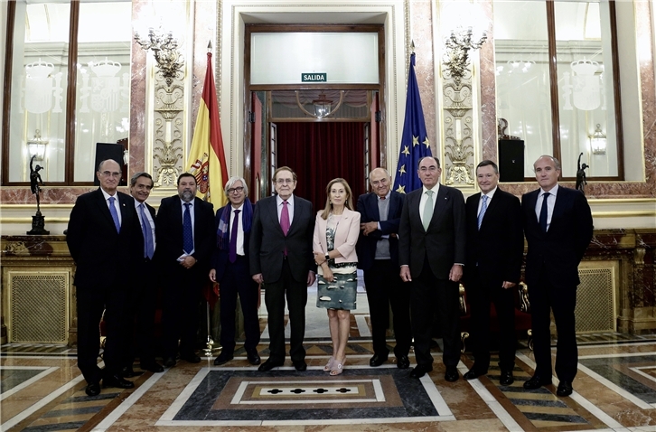 Ignacio Galán, el presidente de Iberdrola, durante su participación en el simposio 