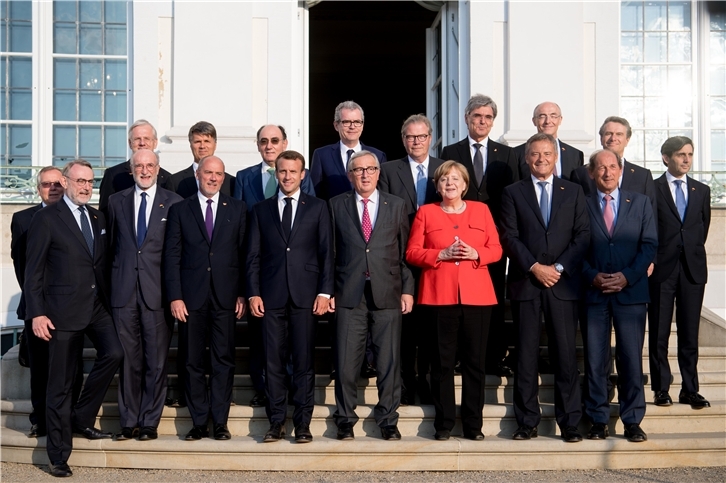 Asistentes a la reunión de la European Round Table of Industrialists en Berlín.