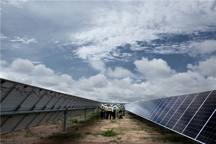 Parque fotovoltaico promovido por Iberdrola en México.